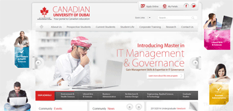 Canadian University of Dubai Website