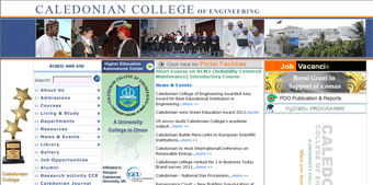 Caledonian College of Engineering Website