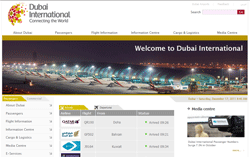 Dubai International Airport Website