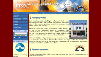 Emirates Technical & Safety Development Center Website