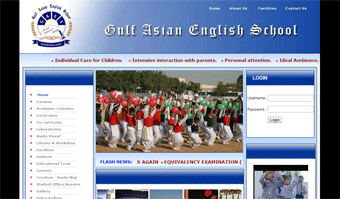 Gulf Asian English School Website