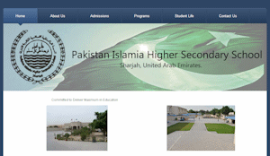 Pakistan Islamia Secondary School Sharjah Website