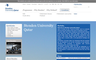 Stenden University - Qatar Website